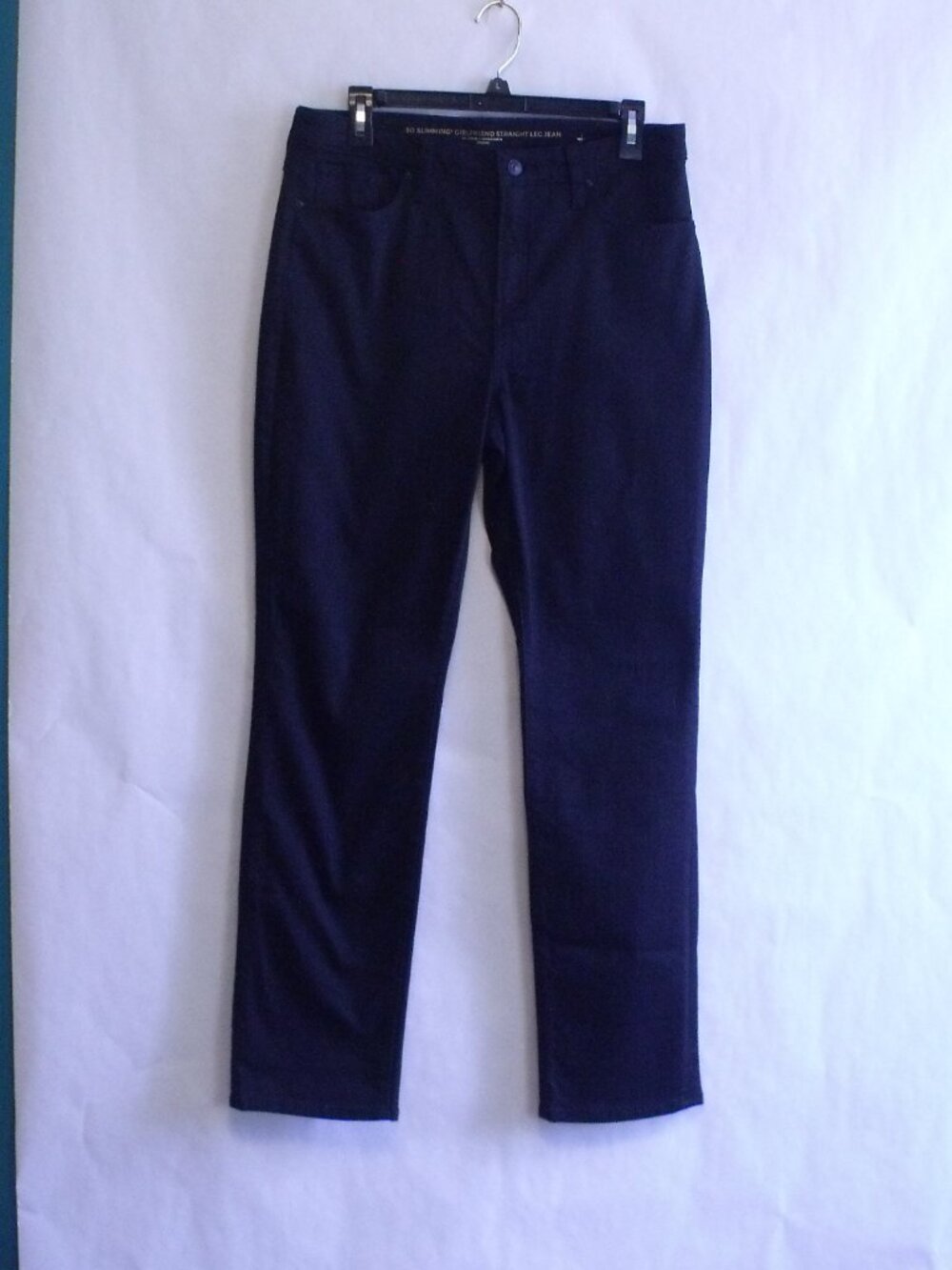 Chico's Black So Slimming Girlfriend Straight Leg Jeans